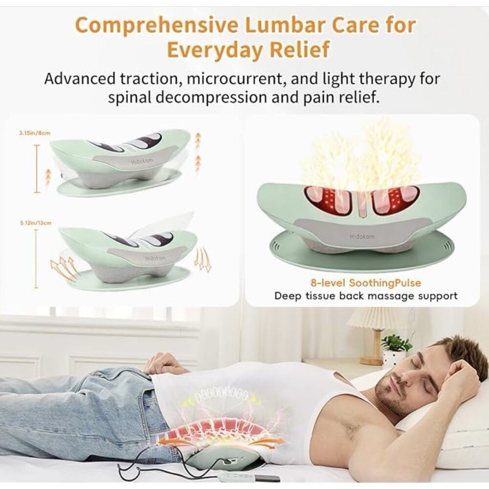 Open Box Hidokam Smart Lumbar Massager Heat EMS Back Pain Relief - Picture 6 of 8